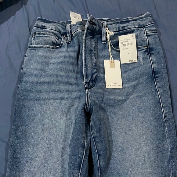 Good American Denim - Brand New Good American Good Crop Waist Denim Jeans size 8